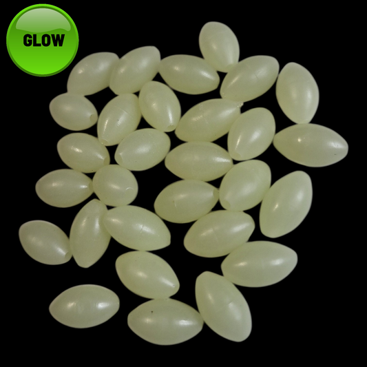 50 Count- Soft Oval Glow Beads