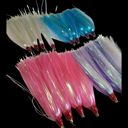 8 piece- Mylar Flash Fluke Skirts