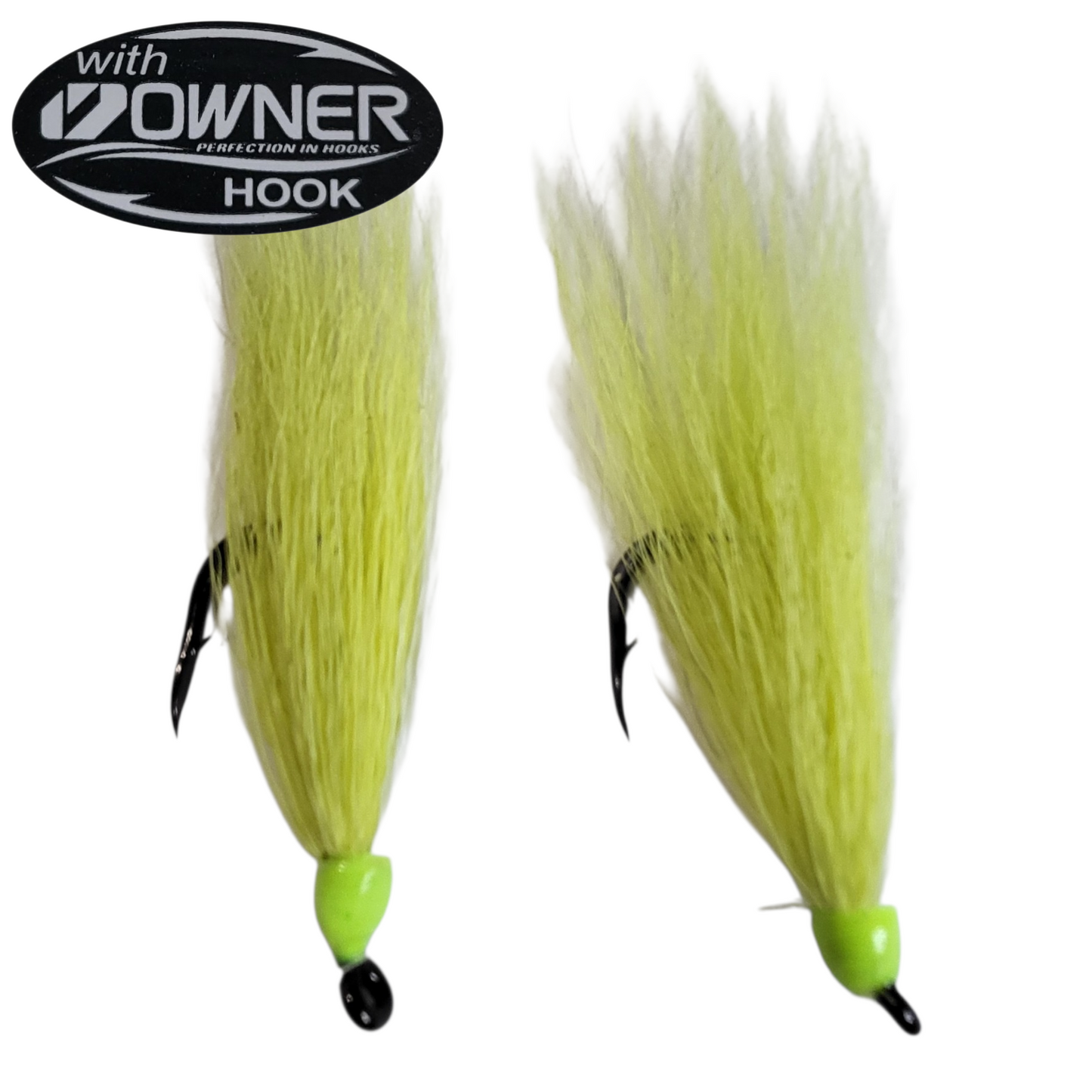 3 pack- Custom Fluke Teasers with Owner SSW Cutting Point Hooks