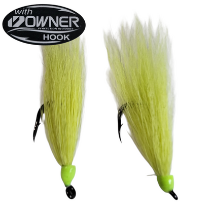 3 pack- Custom Fluke Teasers with Owner SSW Cutting Point Hooks