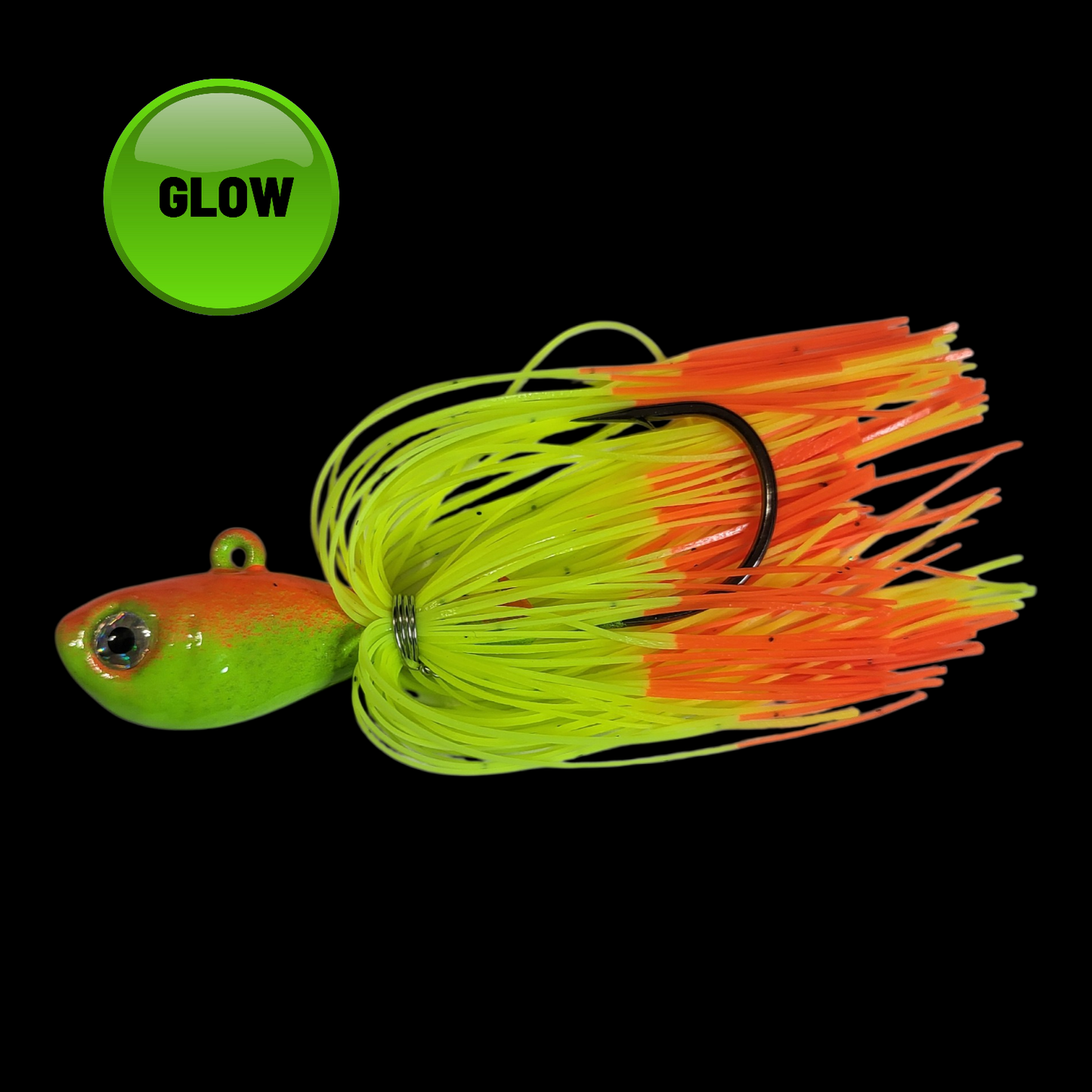 1- Glow Bucktail with Silicone Glow Skirts by: John Kim