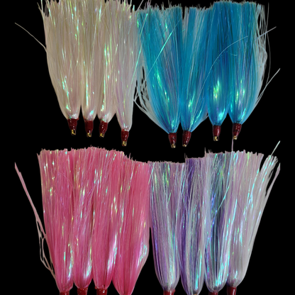 8 piece- Mylar Flash Fluke Skirts