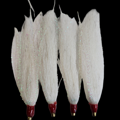 8- Bucktail Natural Hair Fluke Skirts