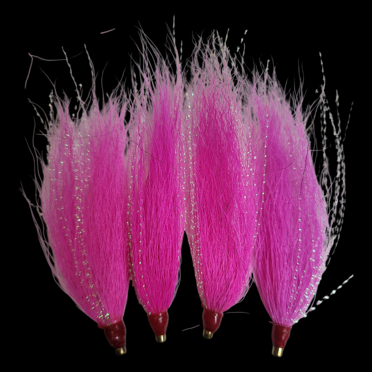 8- Bucktail Natural Hair Fluke Skirts