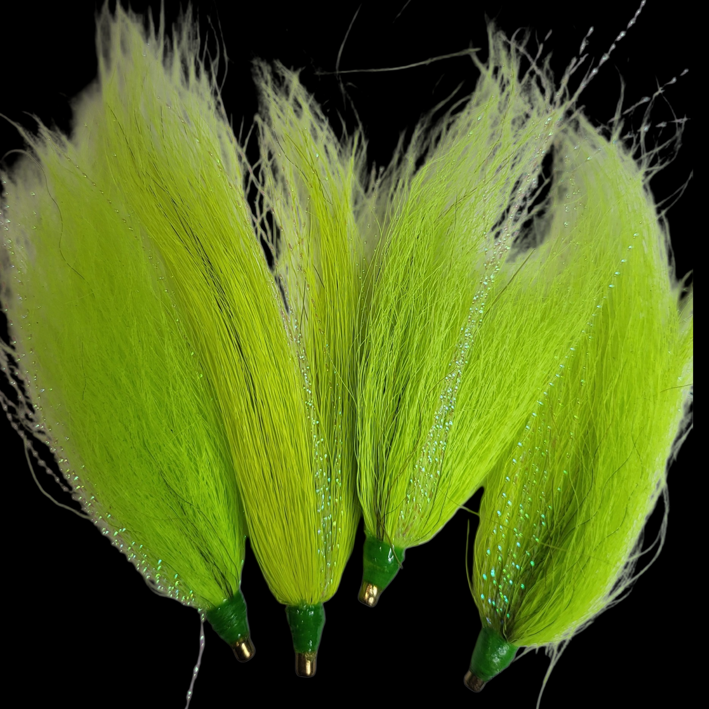 8- Bucktail Natural Hair Fluke Skirts