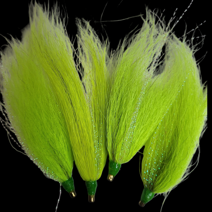 8- Bucktail Natural Hair Fluke Skirts