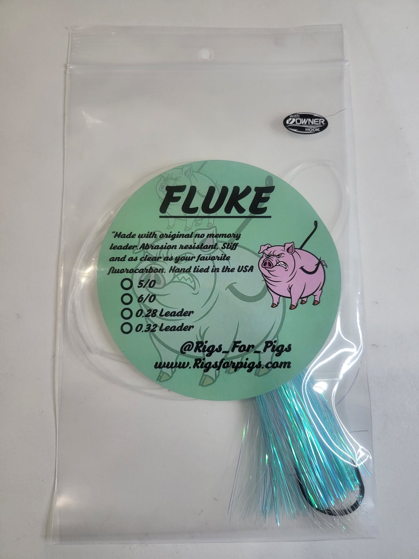 Single Hook Doormat Drag Rig with 8/0 Owner SSW Cutting Point