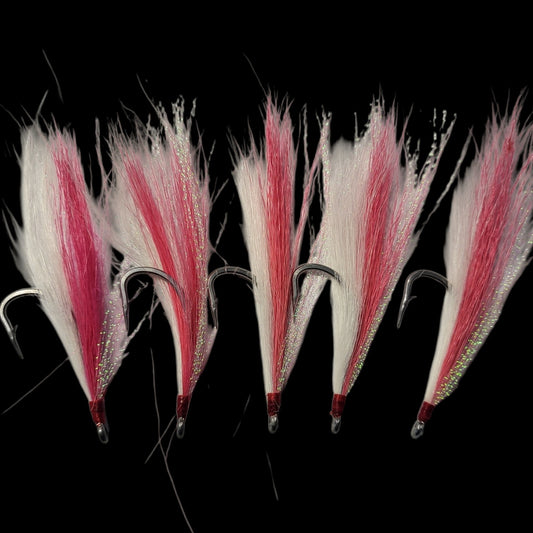 5 Pack Replacement Teasers/ Fluke/ Striped Bass (5/0)