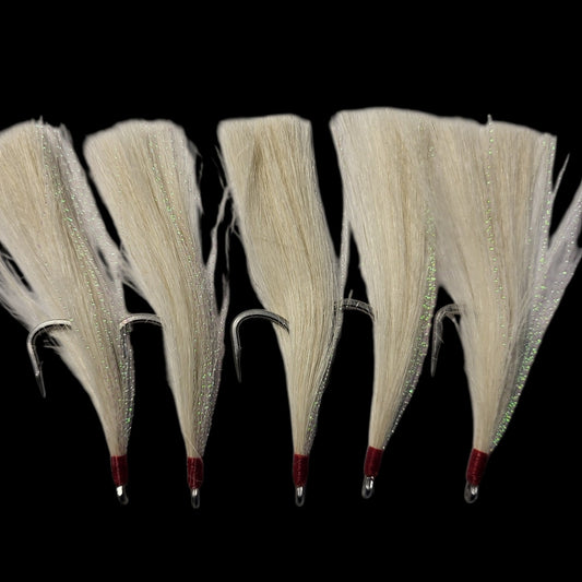 5 Pack Replacement Teasers/ Fluke/ Striped Bass (5/0)