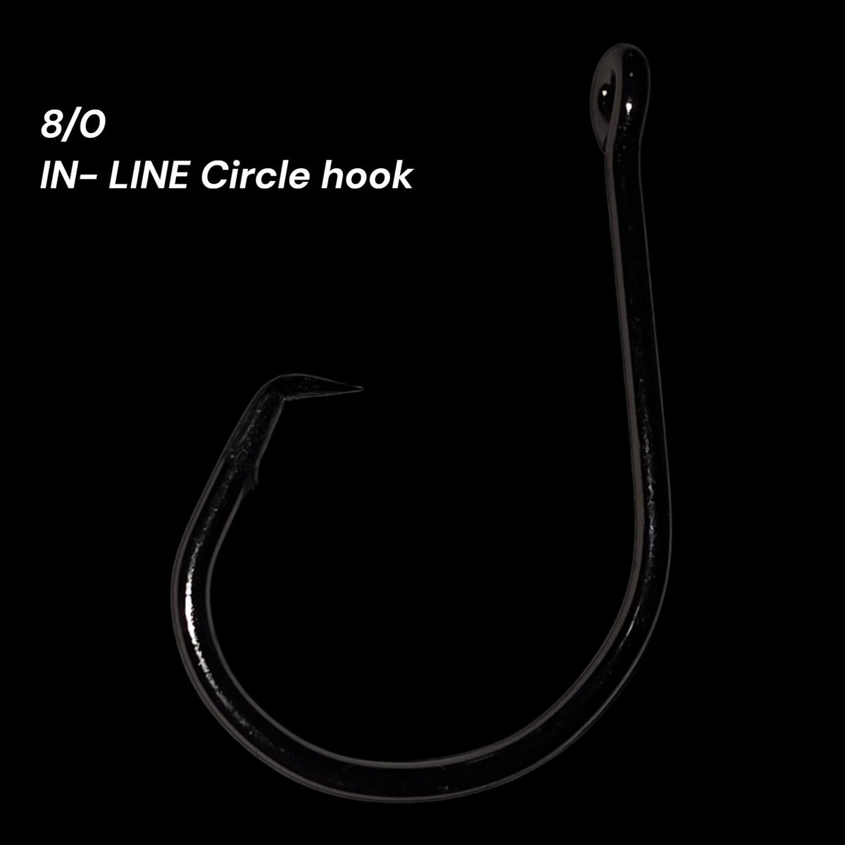 25 Count/ 8/0 ASMFC Legal In-line Striped Bass Circle Hook
