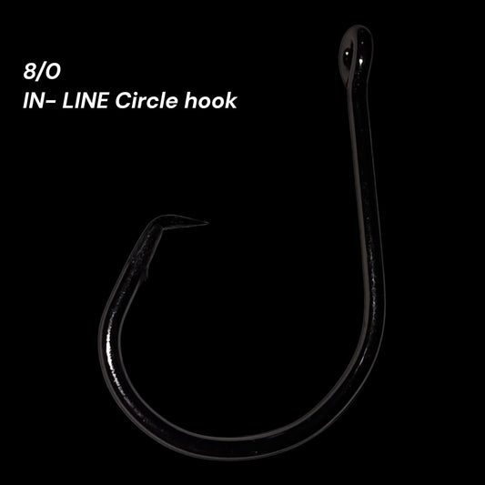 25 Count/ 8/0 ASMFC Legal In-line Striped Bass Circle Hook
