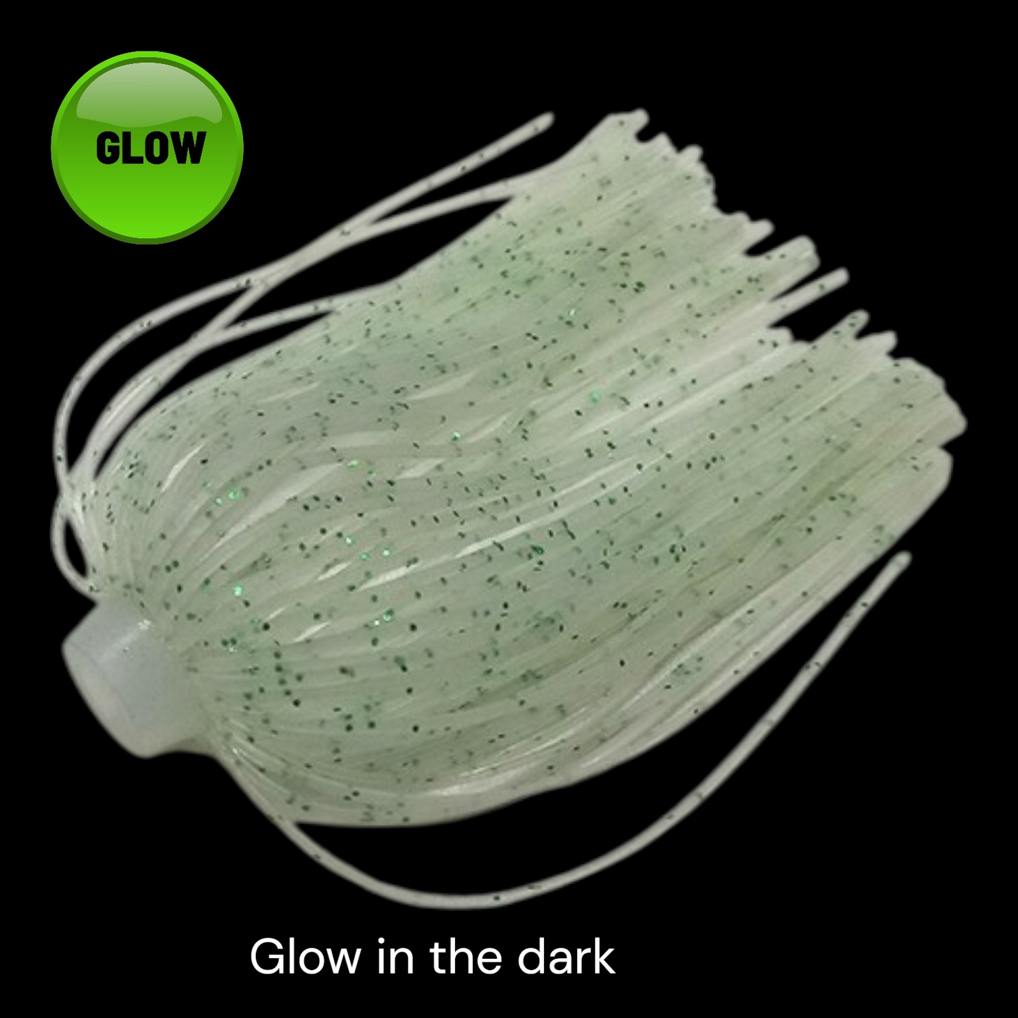 12- Silicone Glow Skirts/ Umbrella Skirt/ 80 Strands