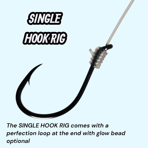 20 Pack - Single Hook Blackfish Rig