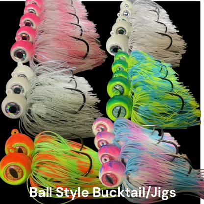 Ball/ Minnow Style Jigs with Silicone Glow Skirts By: John Kim
