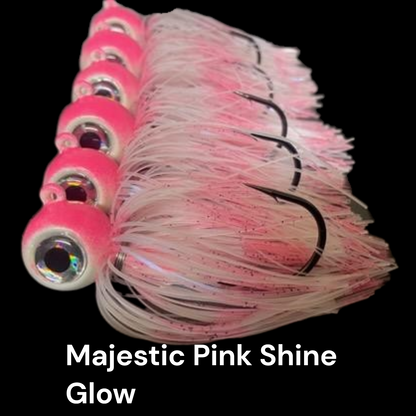 Ball/ Minnow Style Jigs with Silicone Glow Skirts By: John Kim