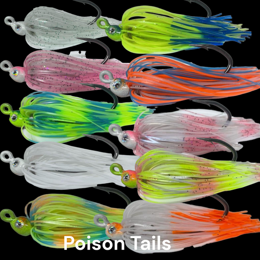 Poison Tails Fluke Teasers by John Kim