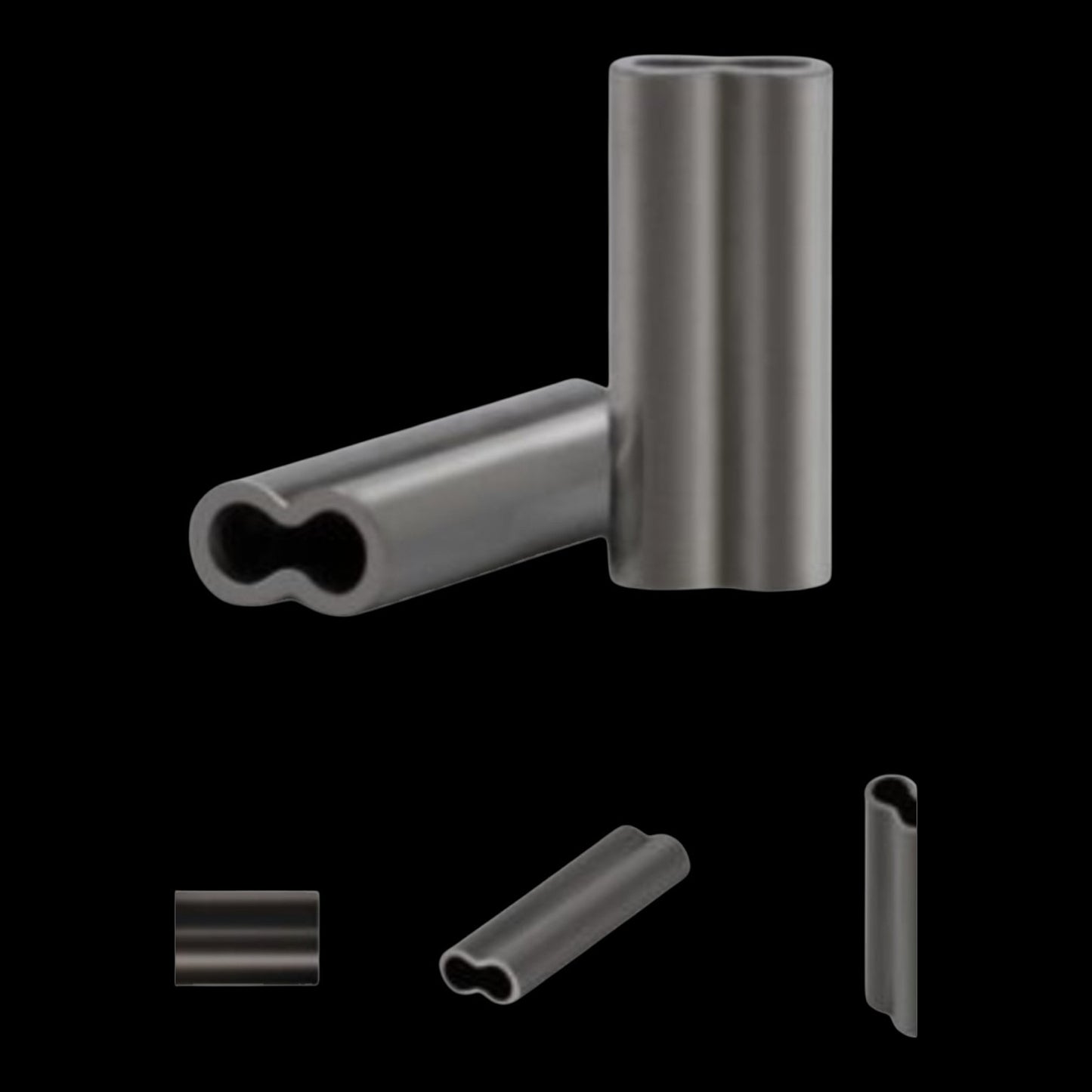 50- Double Barrel Copper Sleeves 1.2 mm