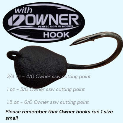 BBW Blackfish/ Tog Jigs with Owner SSW Cutting Point Hook
